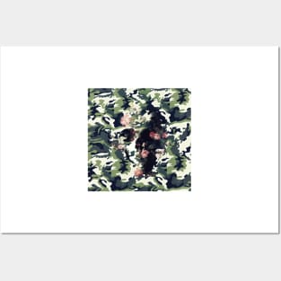 Camo Skull Posters and Art